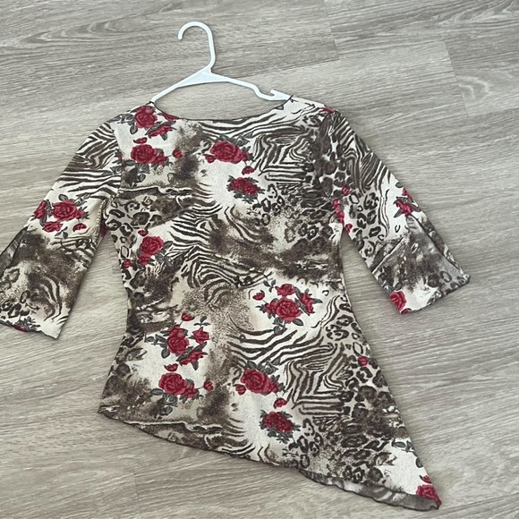 Y2K asymmetrical top size L - Picture 2 of 4